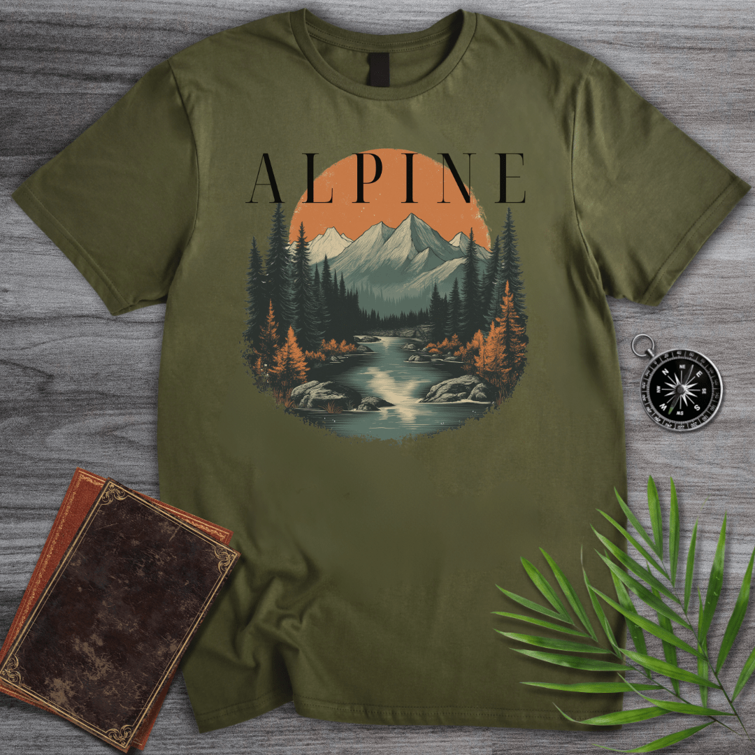 T-Shirt Military Green / S Rustic Alpine Haven T-Shirt