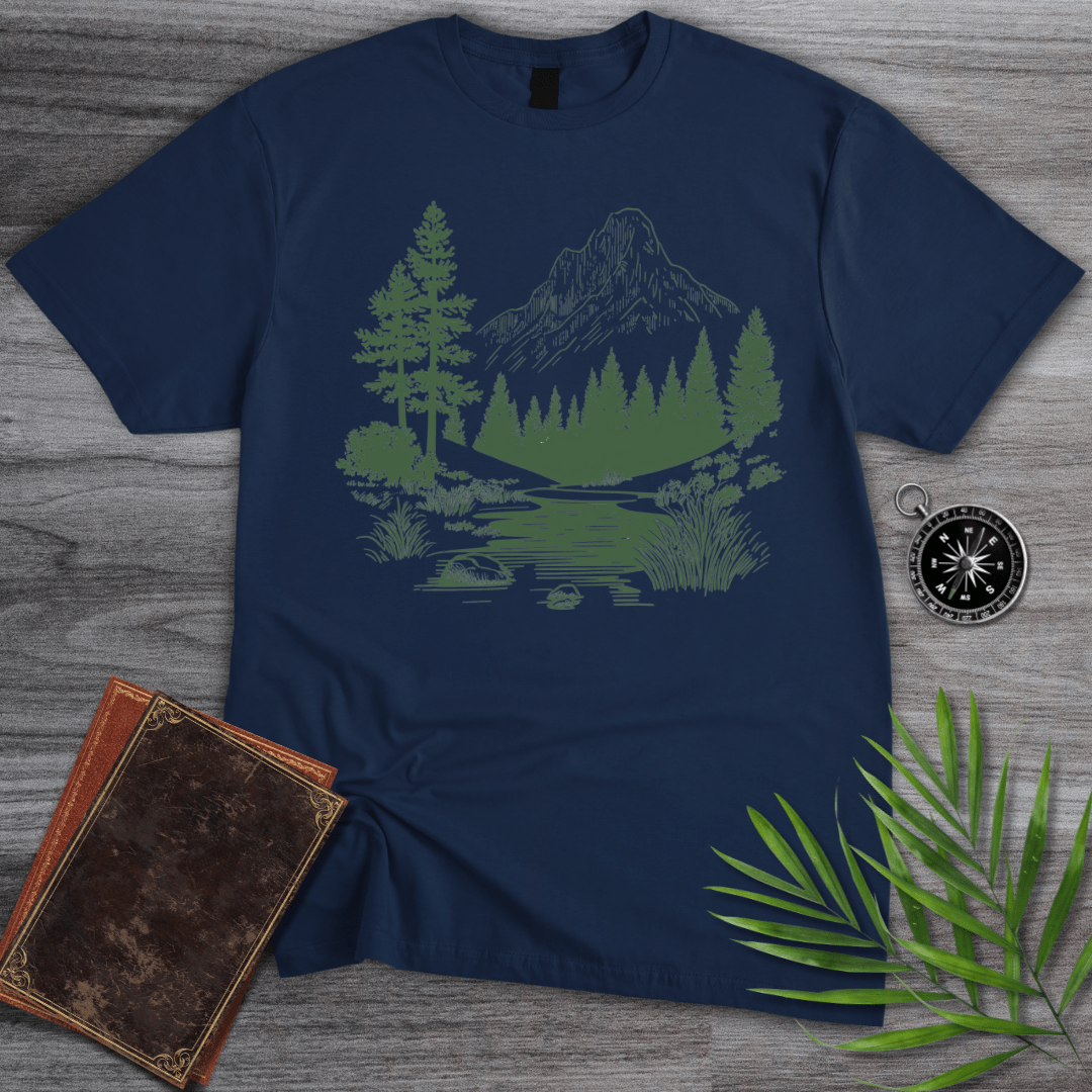T-Shirt Navy / S Alpine Wetland Forest T-Shirt