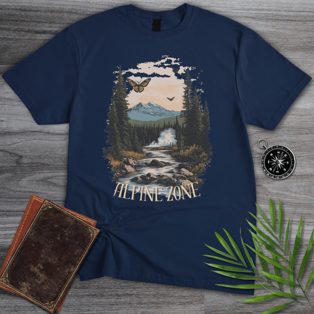 T-Shirt Navy / S Alpine Zone Retro Graphic T-Shirt
