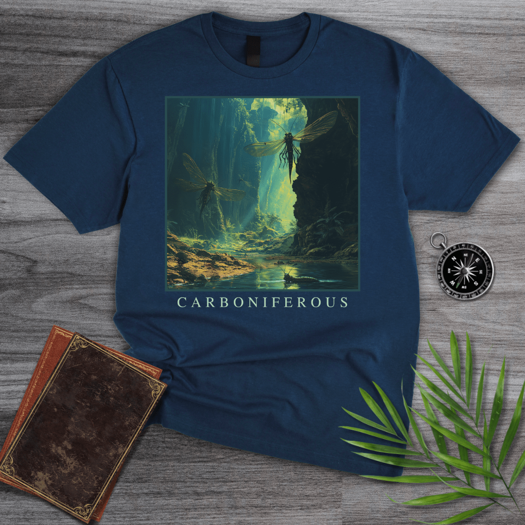 T-Shirt Navy / S Carboniferous, Giant Insects T-Shirt