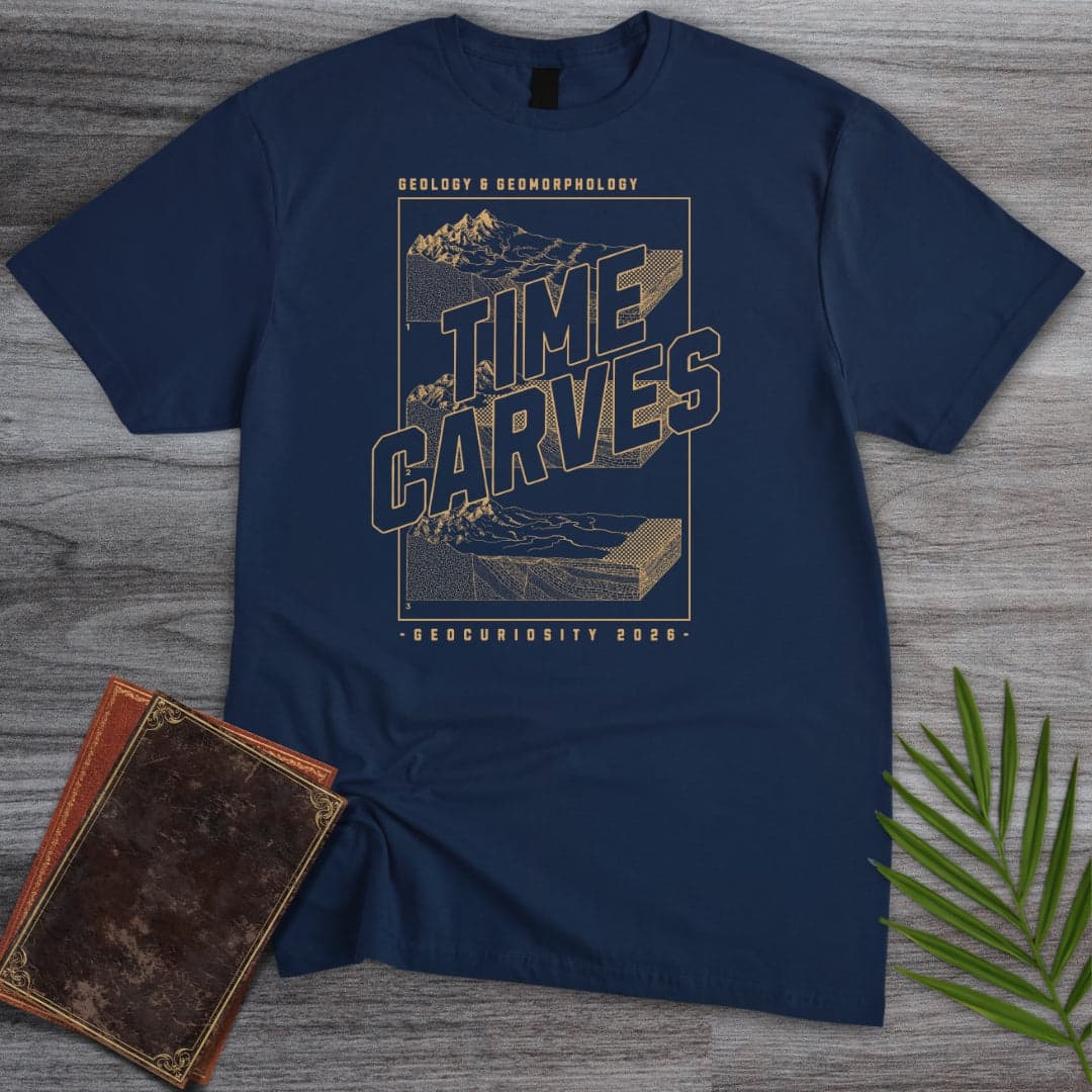 T-Shirt Navy / S Geology Time Carves T-Shirt