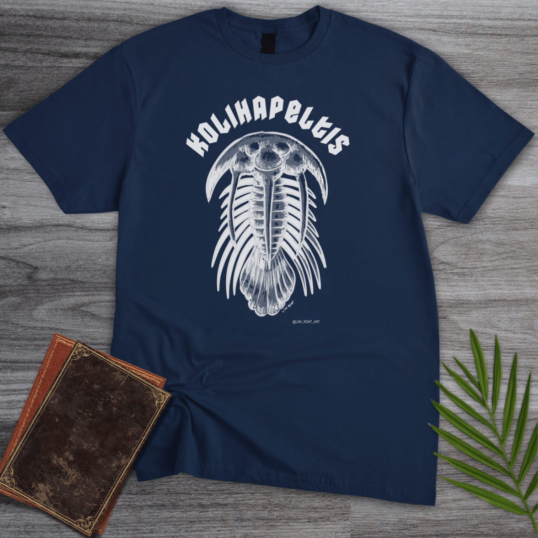 T-Shirt Navy / S Metal Kolihaptelis T-Shirt (ldn_rdnt_art)