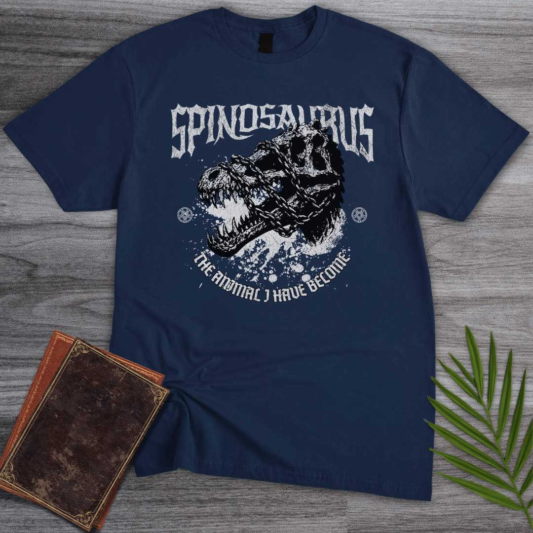 T-Shirt Navy / S Metal Spinosaurus & Chains T-Shirt