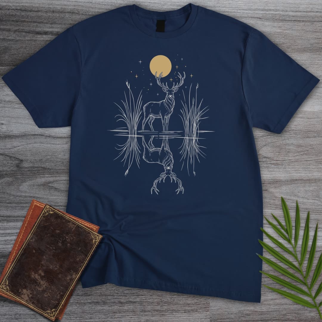 T-Shirt Navy / S Midnight Mirror Stag T-Shirt