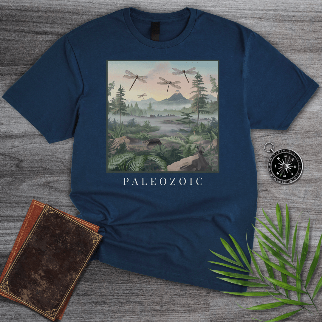 T-Shirt Navy / S Paleozoic Dawn Dragonfly T-Shirt