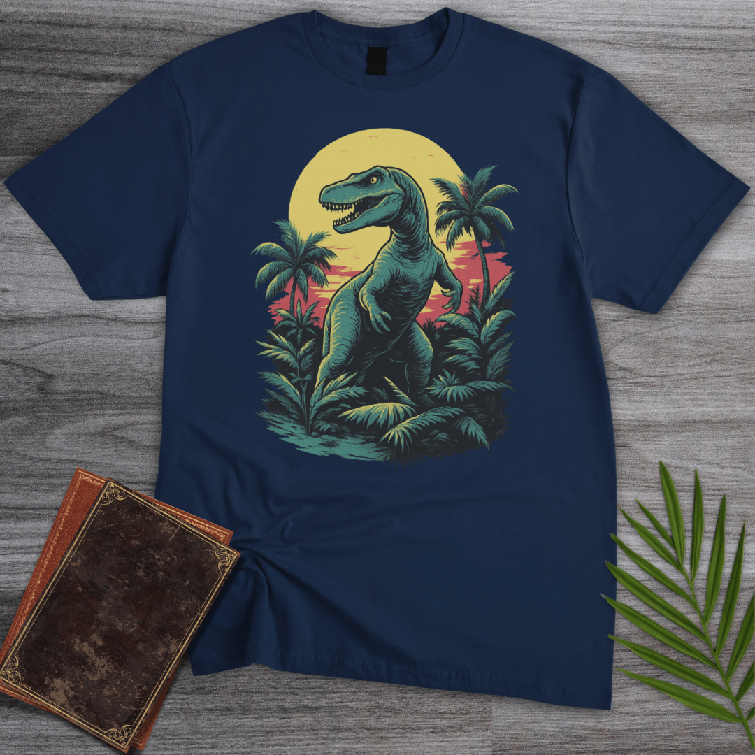 T-Shirt Navy / S Retro Mesozoic Rex T-Shirt