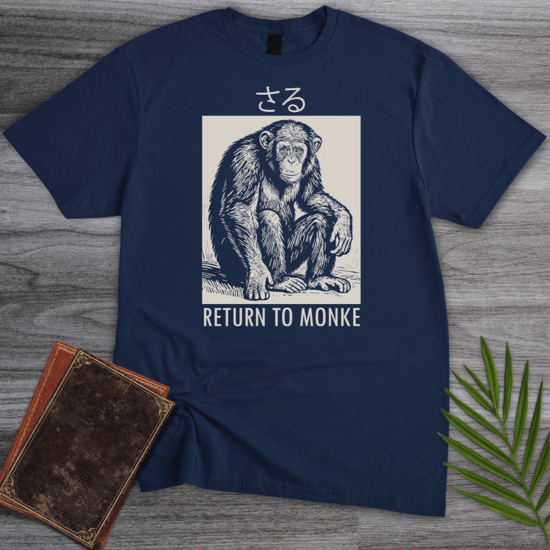 T-Shirt Navy / S Return to Monke (Saru) T-Shirt