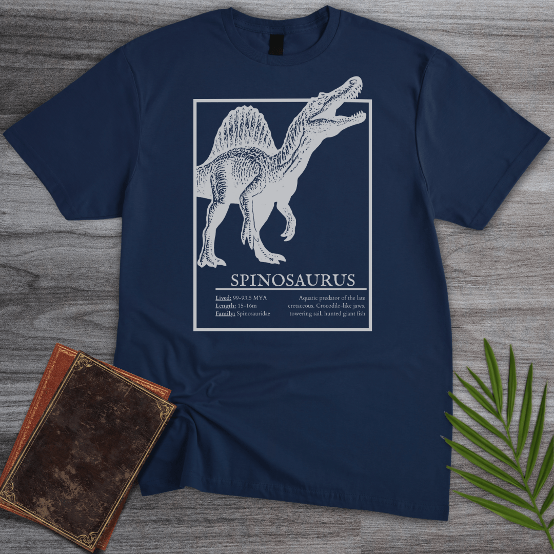 T-Shirt Navy / S Spinosaurus Sail-Backed Hunter T-Shirt