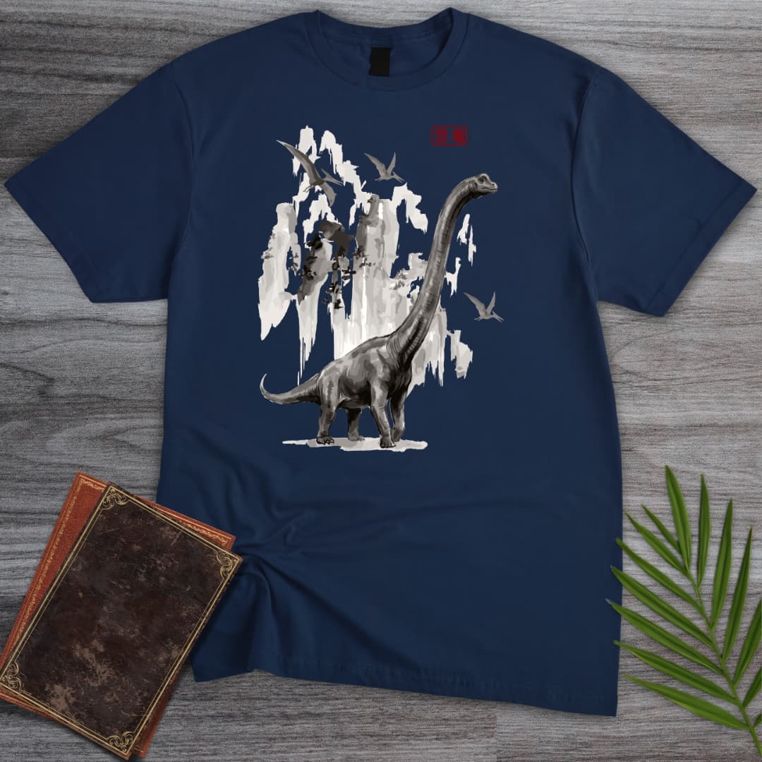 T-Shirt Navy / S The Sauropod Mountains T-Shirt