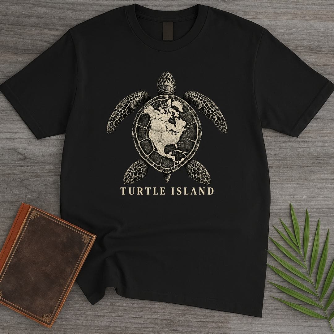 T-Shirt S / Black Turtle Island T-Shirt
