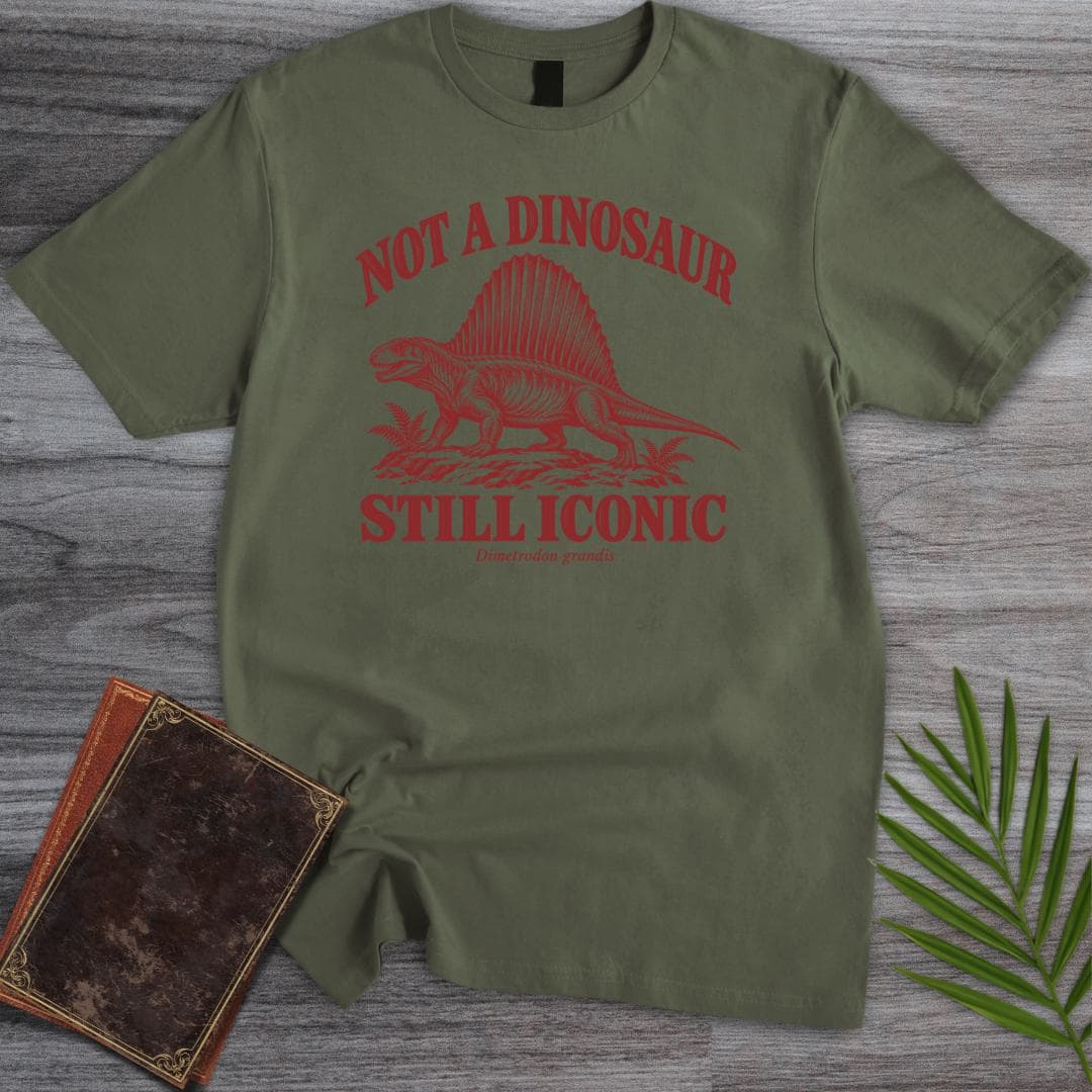T-Shirt S / Military Green Dimetrodon – Prehistoric but Not a Dinosaur T-Shirt