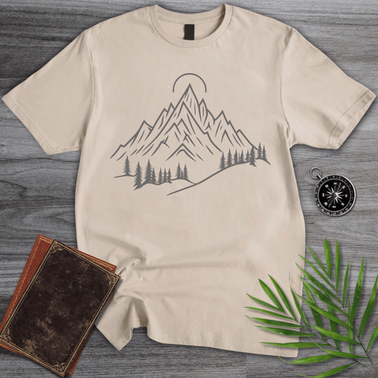 T-Shirt Sand / S Alpine Peaks Sun and Pines T-Shirt