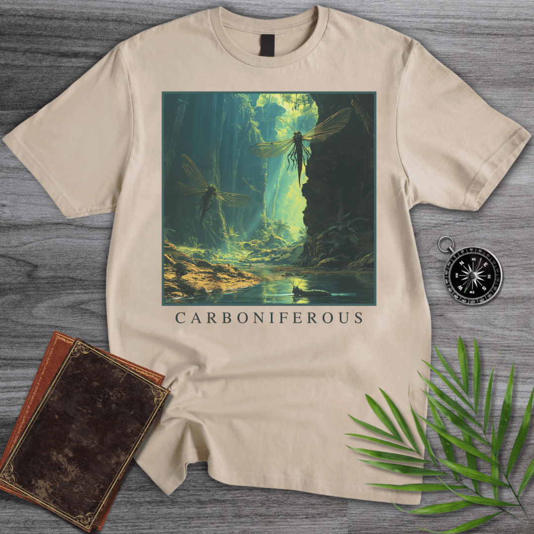 T-Shirt Sand / S Carboniferous, Giant Insects T-Shirt