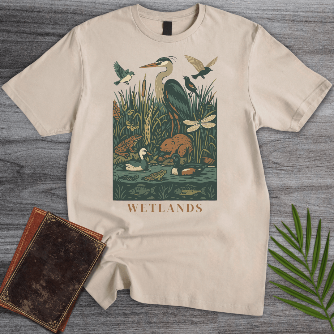 T-Shirt Sand / S Freshwater Wetland Environment T-Shirt
