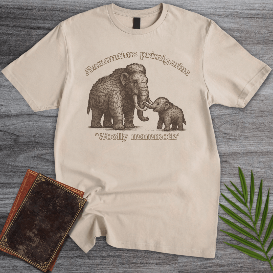 T-Shirt Sand / S Mammuthus primigenius Family T-Shirt