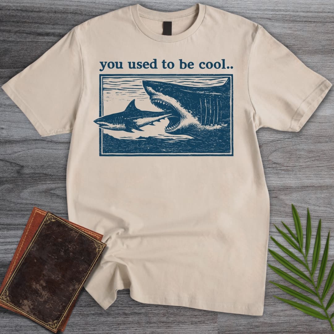 T-Shirt Sand / S Megalodon to Great White T-Shirt