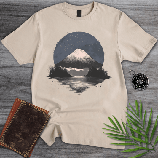 T-Shirt Sand / S Midnight Volcanic Lake Reflection T-Shirt