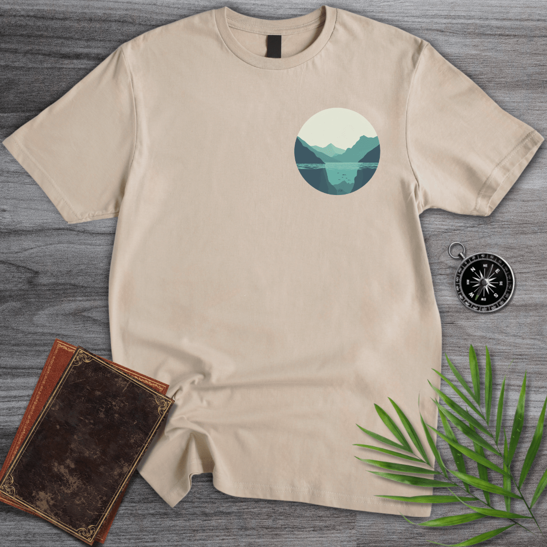 T-Shirt Sand / S Minimalist Mountain Patch T-Shirt