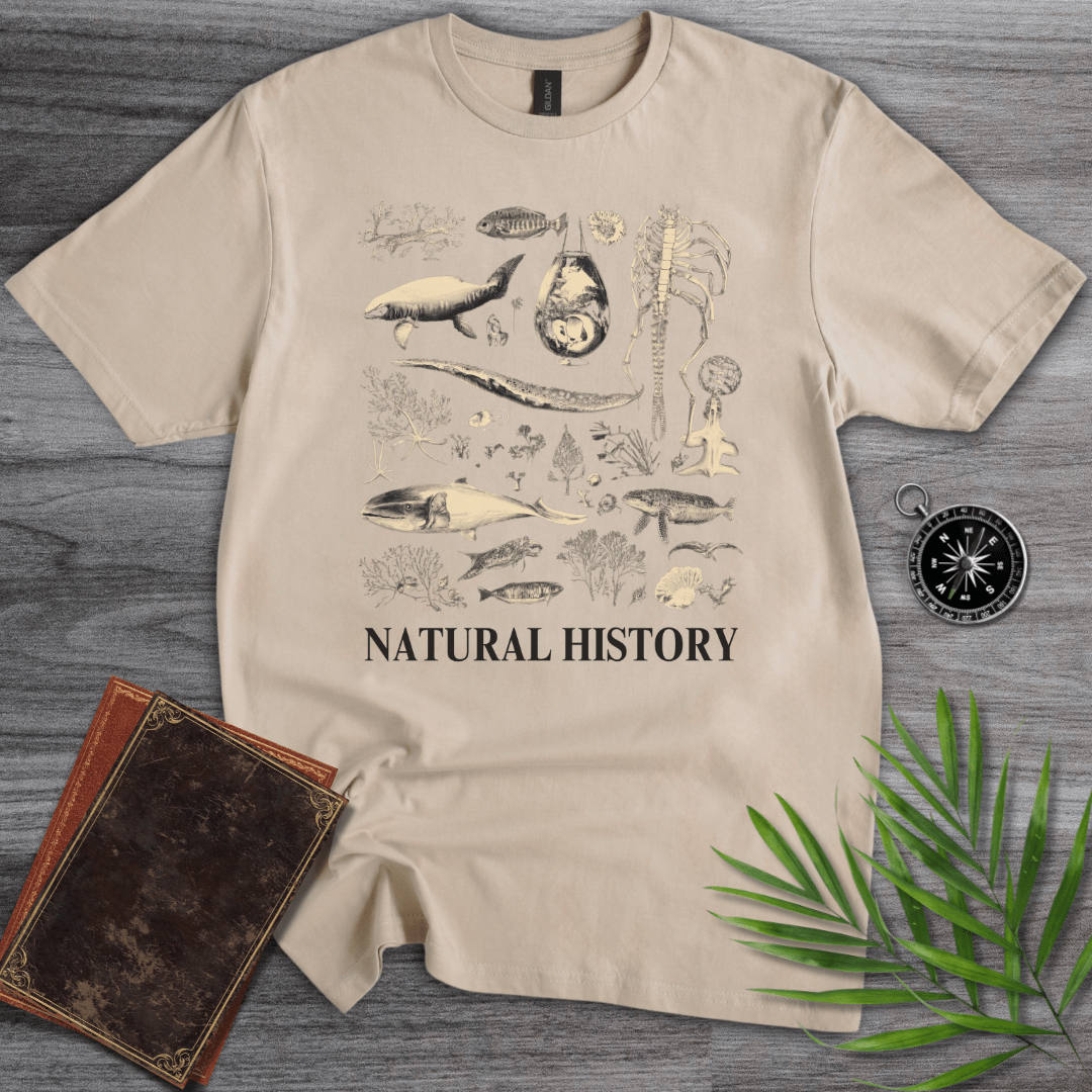 T-Shirt Sand / S Natural History T-Shirt: Prehistoric Fossils