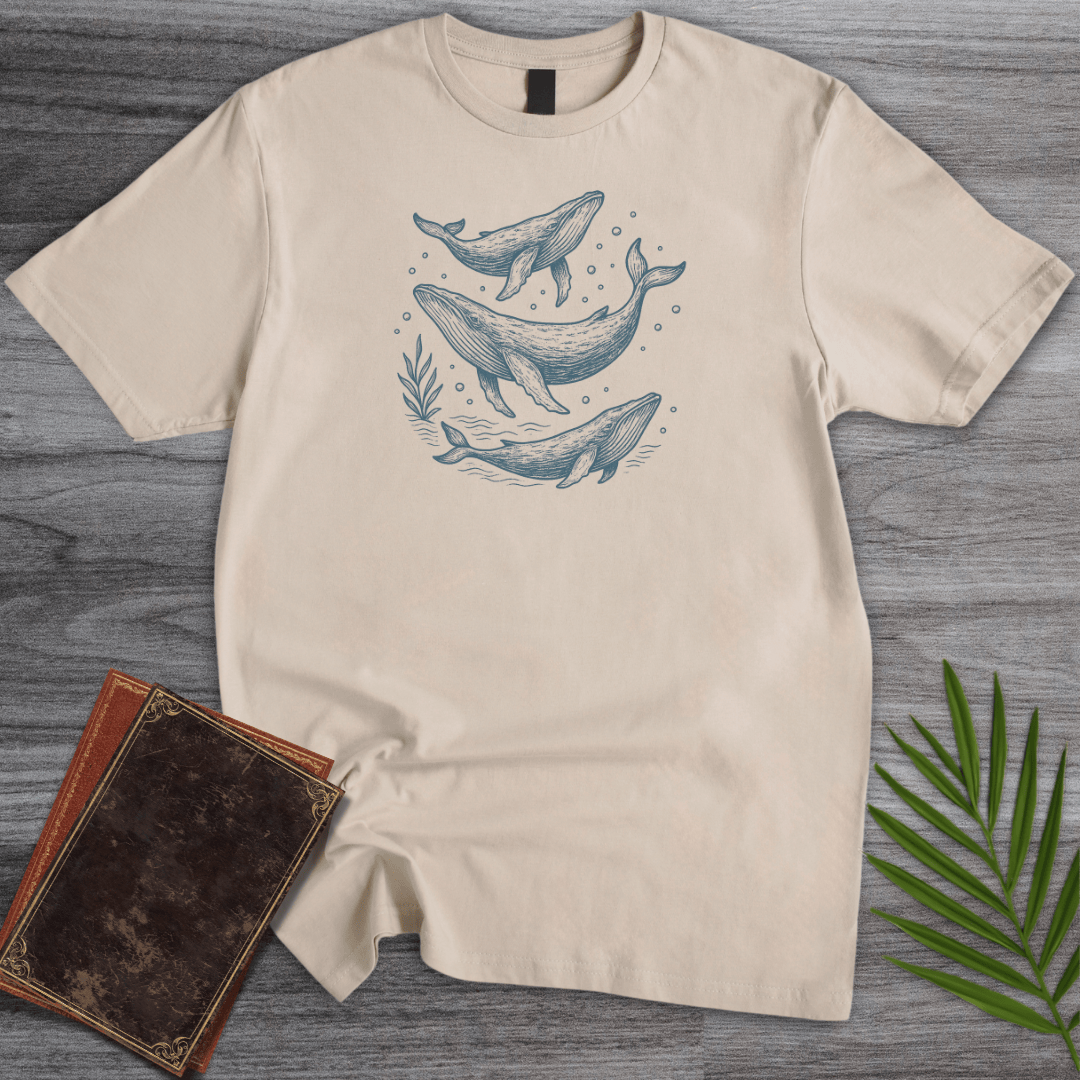 T-Shirt Sand / S Oceanic Whale Mammal T-Shirt