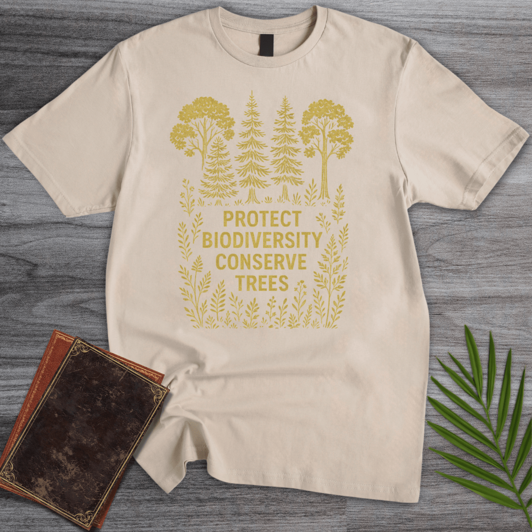 T-Shirt Sand / S Protect Biodiversity: Conserve Trees T-Shirt