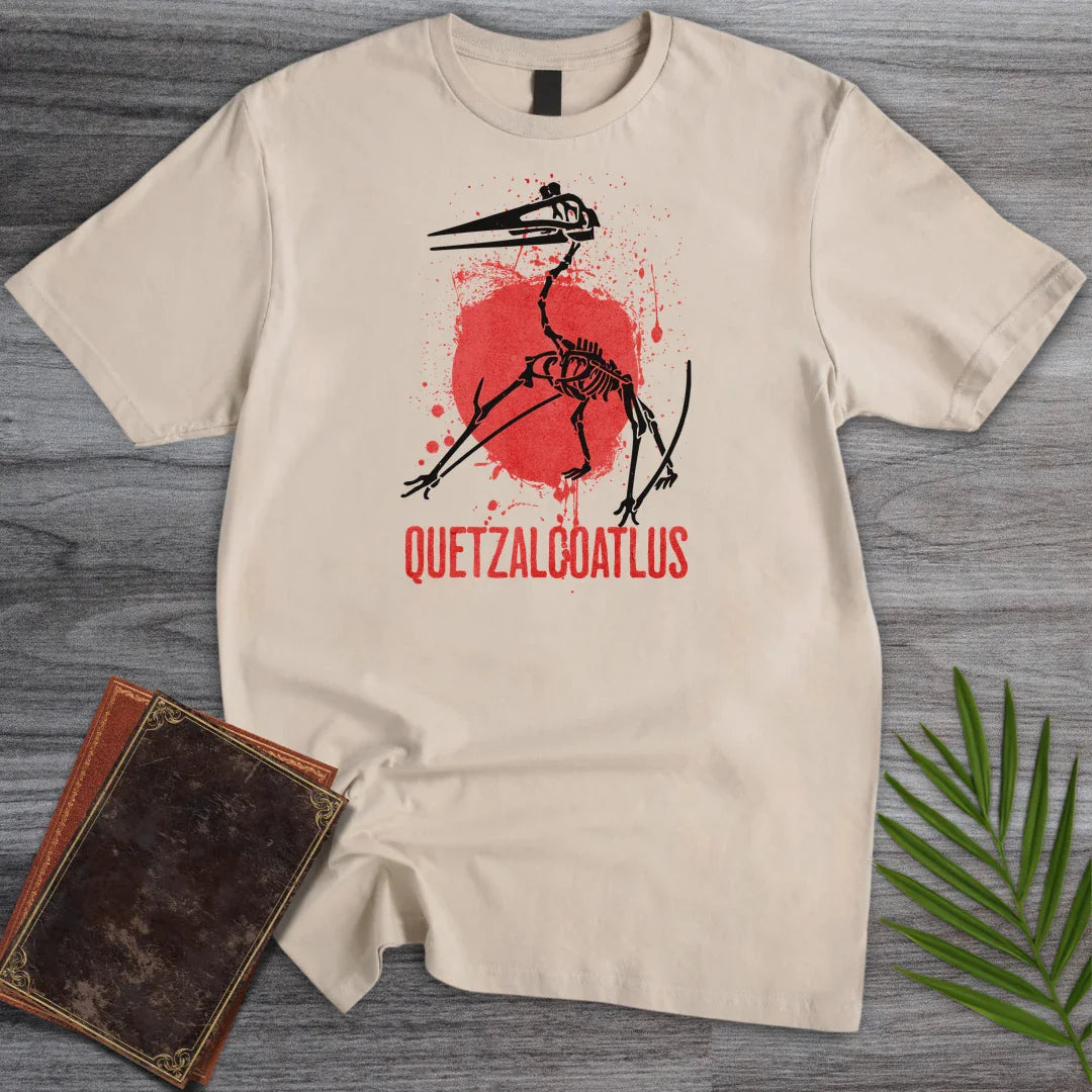 T-Shirt Sand / S Red Painted Quetzalcoatlus T-Shirt
