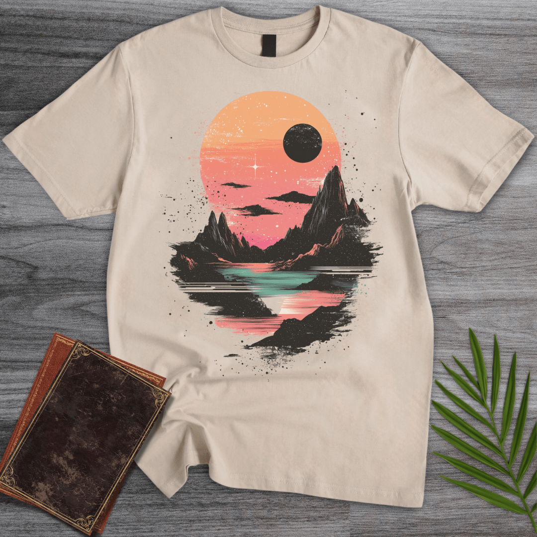 T-Shirt Sand / S Sunset Over Peaks T-Shirt