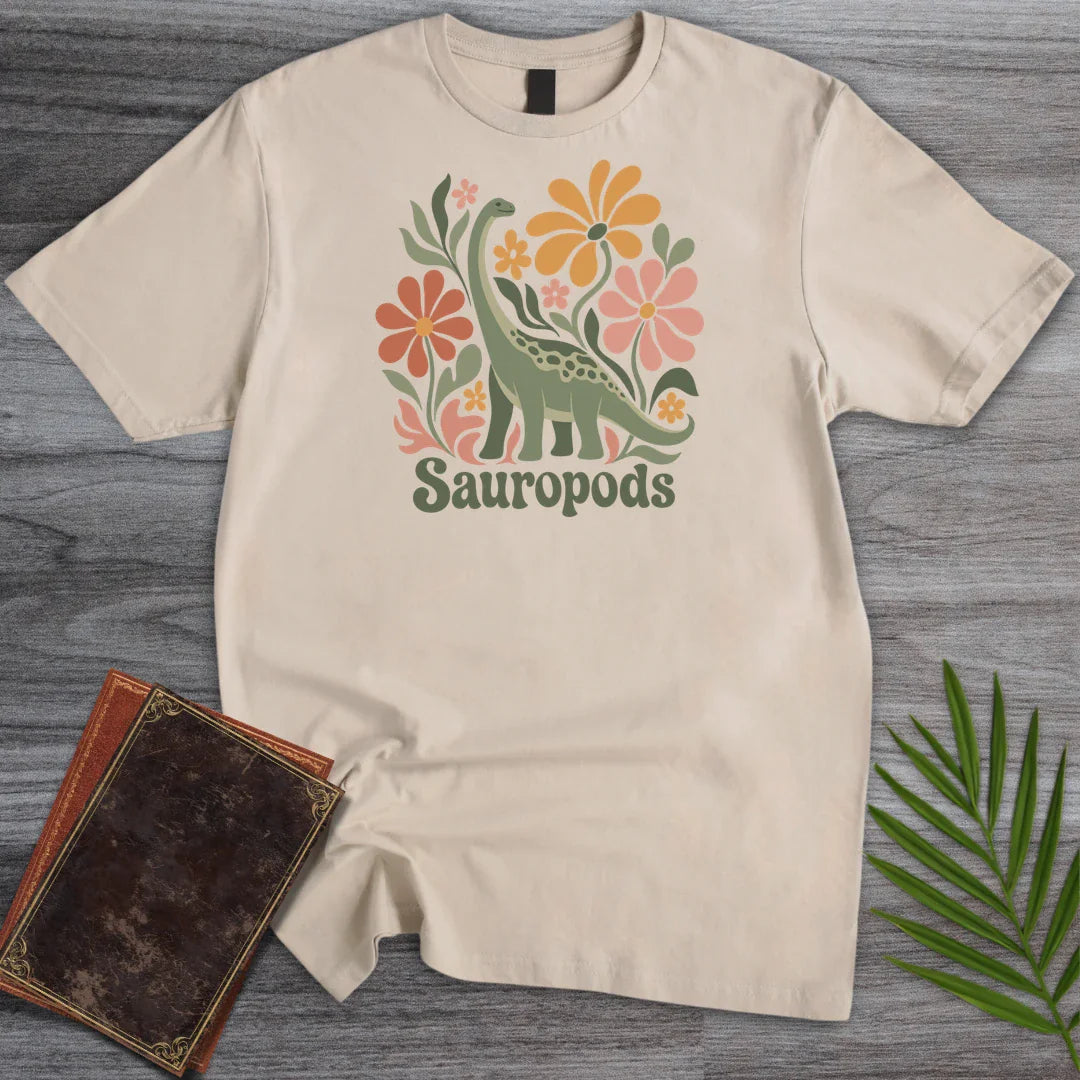 T-Shirt Sand / S Wild Bloom Sauropods T-Shirt