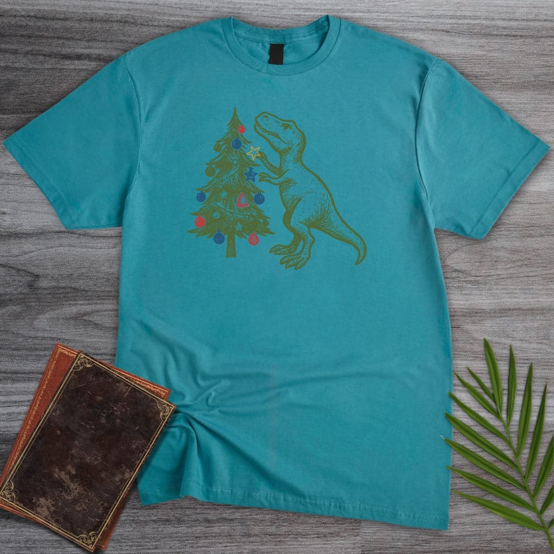 T-Shirt Tropical Blue / S A T.Rex Christmas Struggle T-Shirt