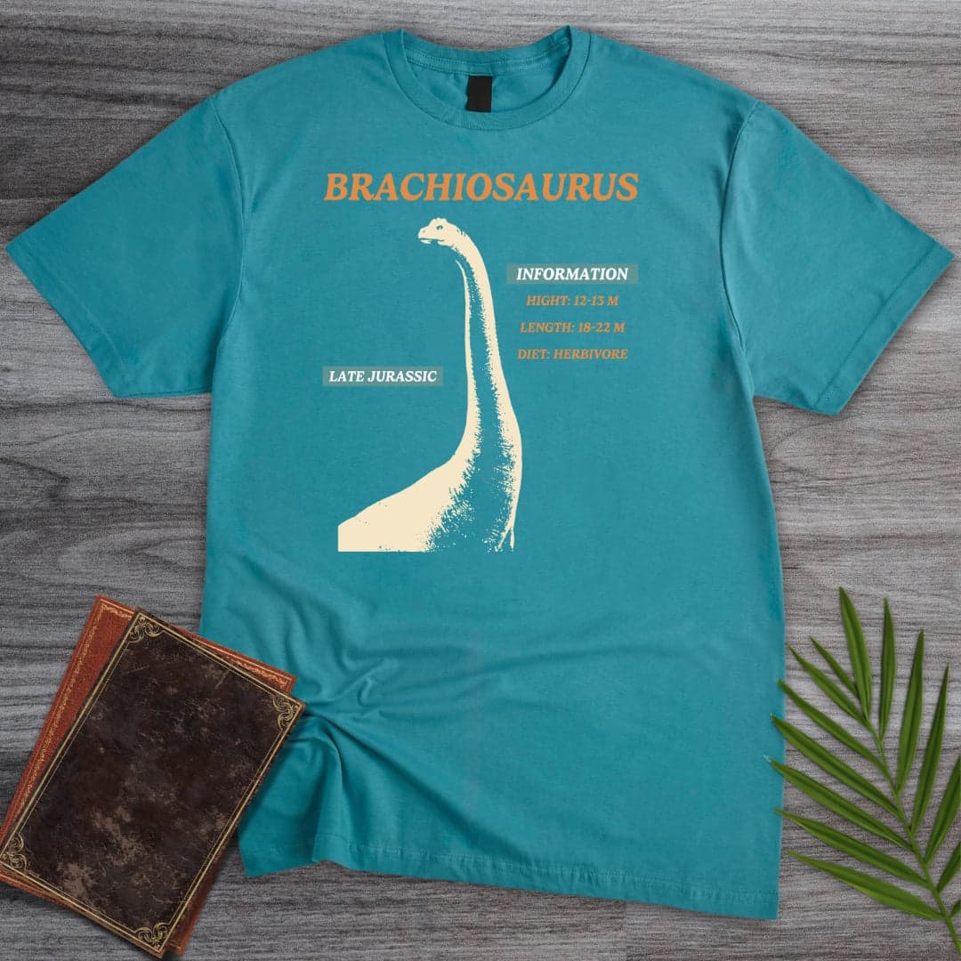 T-Shirt Tropical Blue / S About The Brachiosaurus T-Shirt