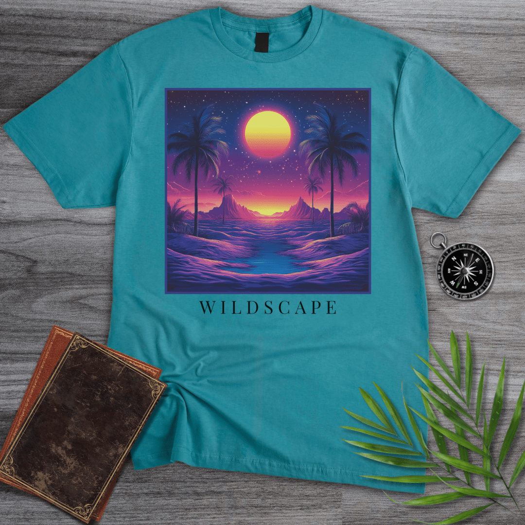 T-Shirt Tropical Blue / S Aesthetic Neon Wildscape T-Shirt