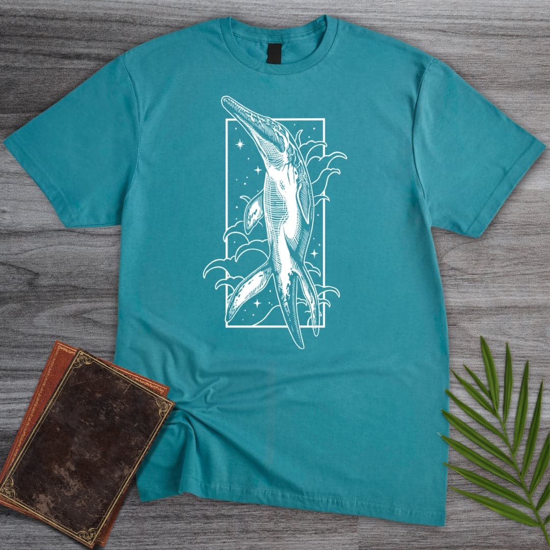 T-Shirt Tropical Blue / S Ancient Magical Liopleurodon T-Shirt
