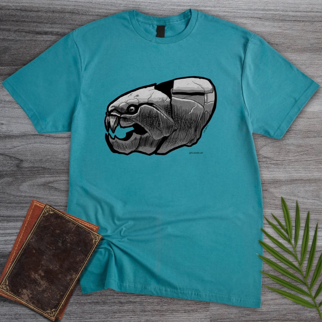 T-Shirt Tropical Blue / S Apex Predator Dunkleosteus T-Shirt (ldn_rdnt_art)