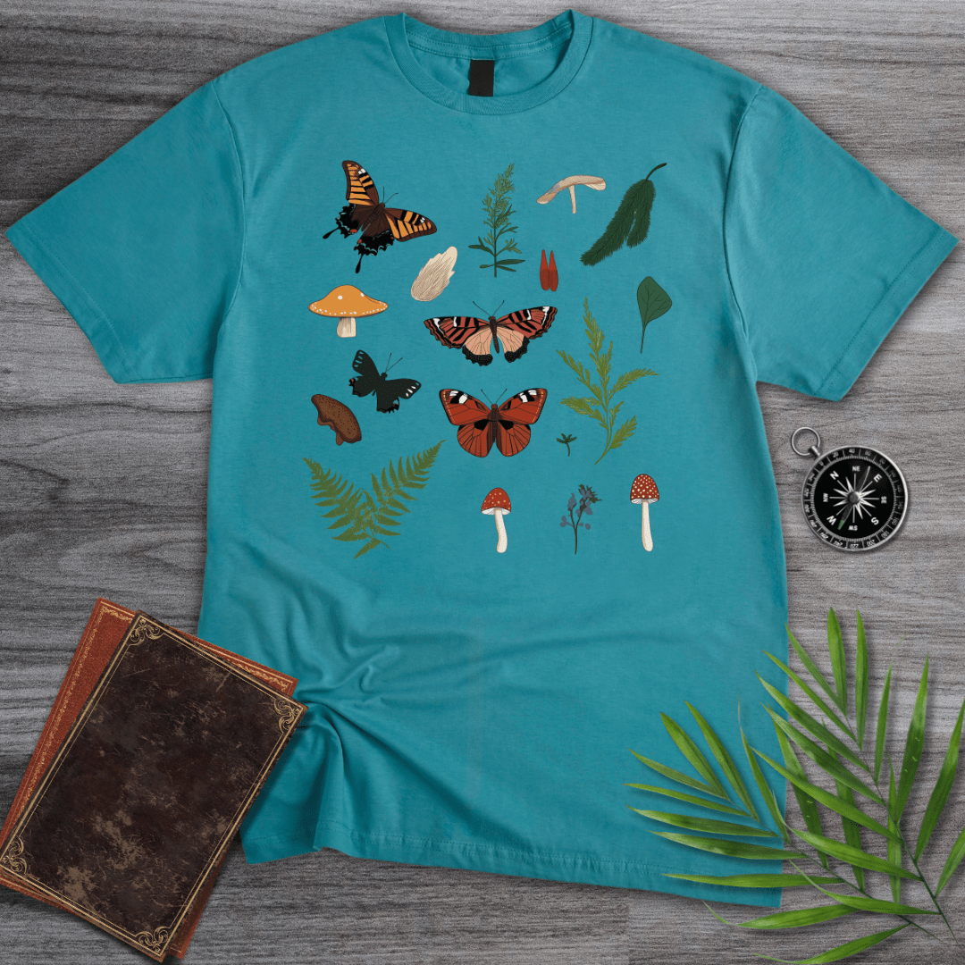 T-Shirt Tropical Blue / S Biodiversity Forest Elements T-Shirt