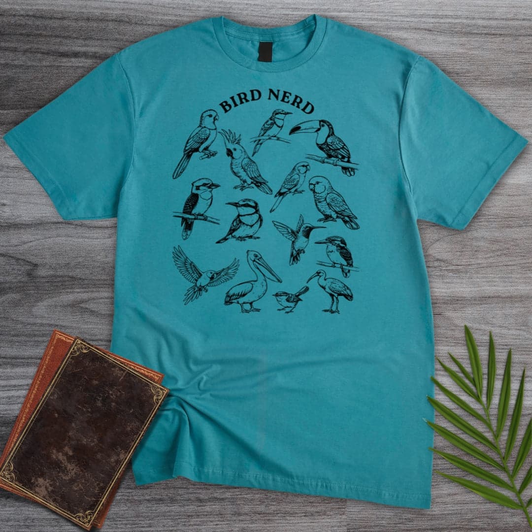 T-Shirt Tropical Blue / S Bird Nerd T-Shirt