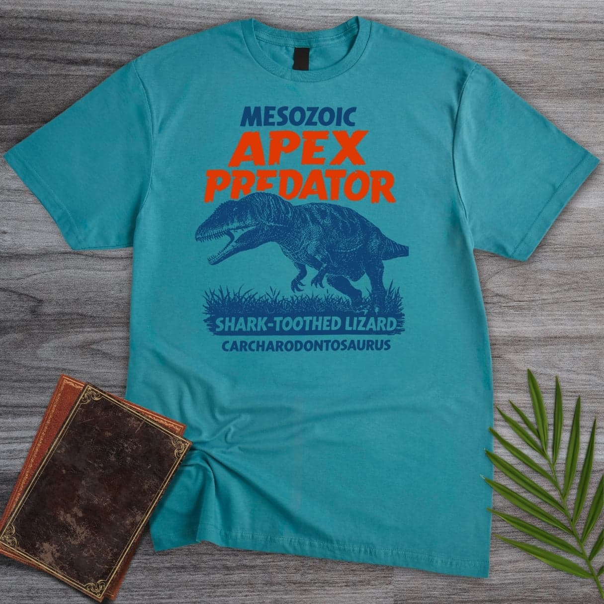 T-Shirt Tropical Blue / S Carcharodontosaurus Mesozoic Apex T-Shirt