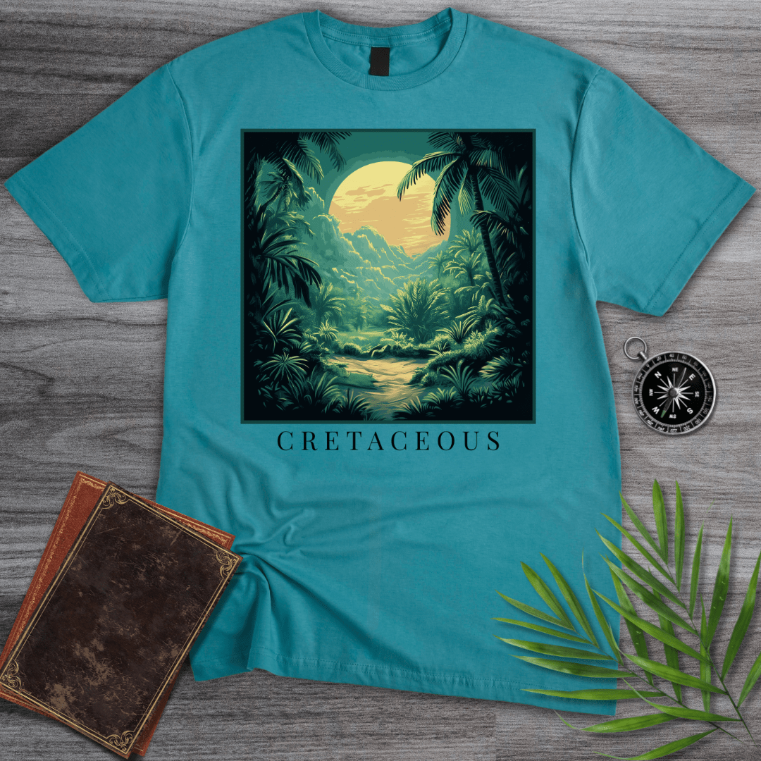 T-Shirt Tropical Blue / S Cretaceous Environment at Dawn T-Shirt