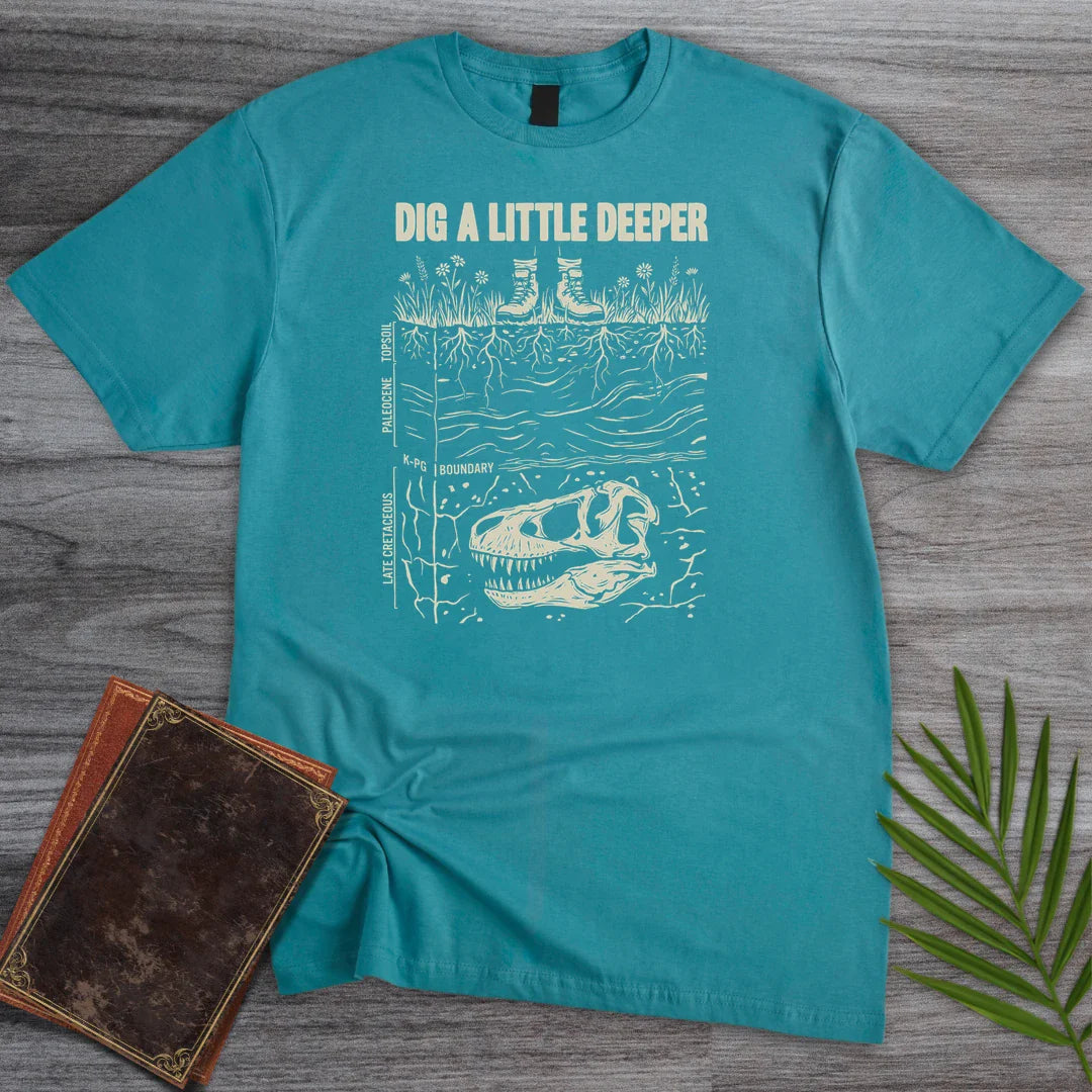 T-Shirt Tropical Blue / S Dig Deeper Strata T-Shirt