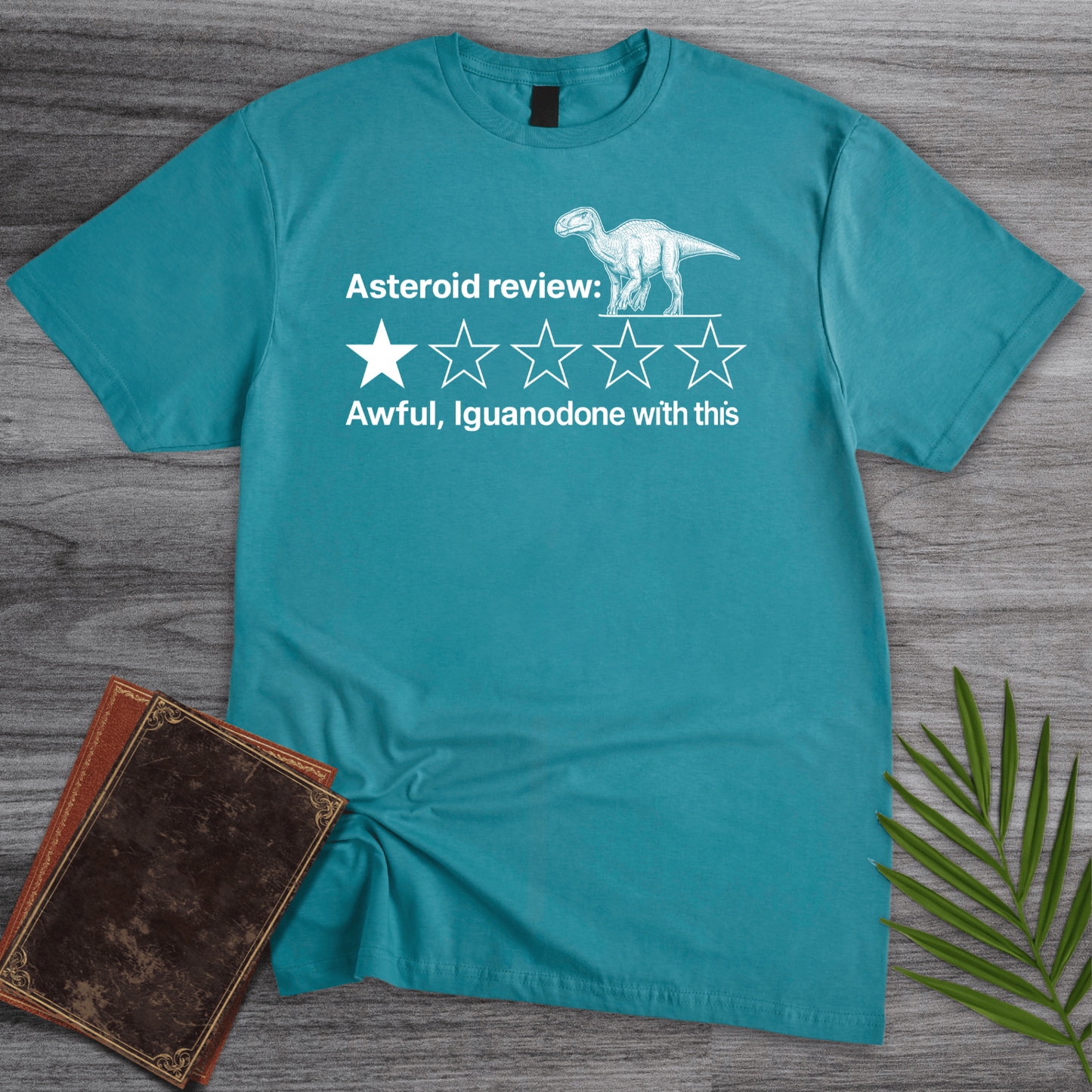 T-Shirt Tropical Blue / S Dino 1 Star Review T-Shirt