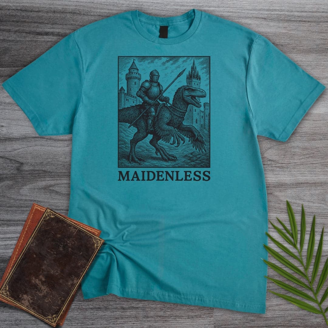 T-Shirt Tropical Blue / S Dino'tistic and Maidenless T-Shirt