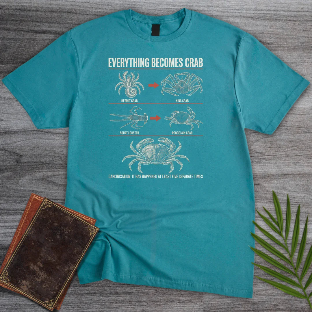 T-Shirt Tropical Blue / S Everything Becomes Crab T-Shirt
