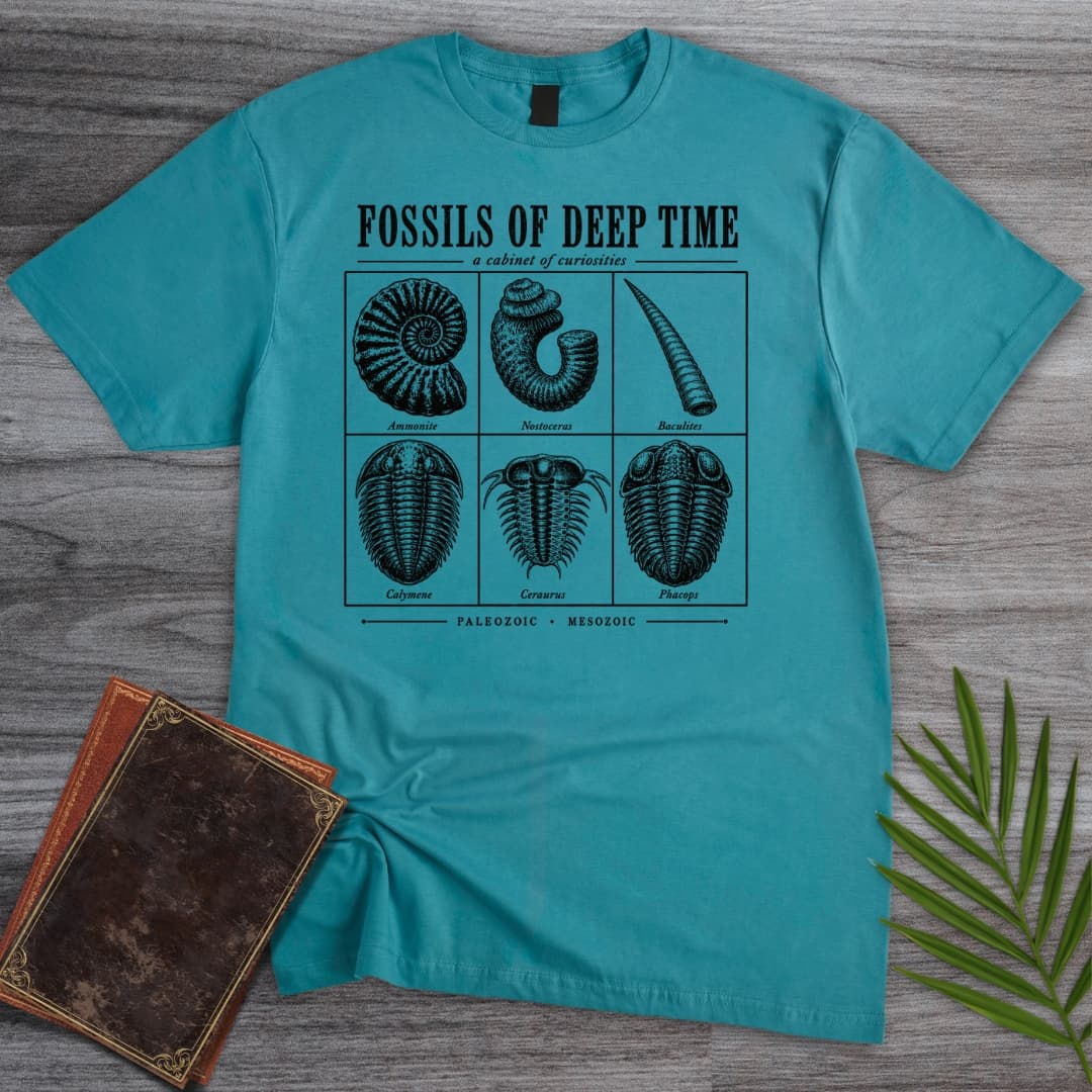 T-Shirt Tropical Blue / S Fossils of Deep Time T-Shirt