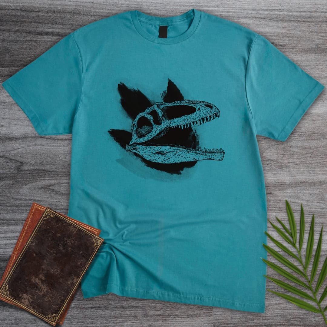 T-Shirt Tropical Blue / S Giganotosaurus Giant Step T-Shirt (farkas.art)