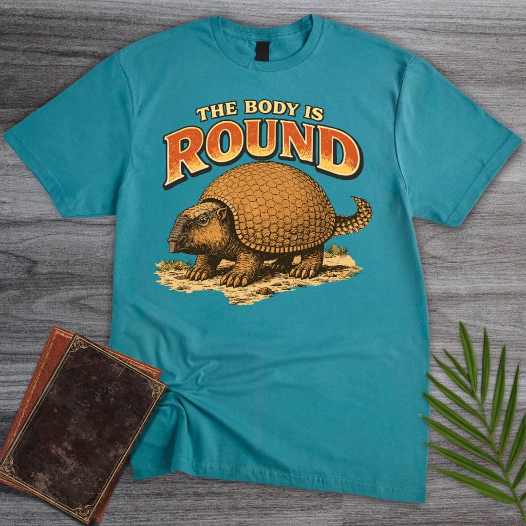 T-Shirt Tropical Blue / S Glyptodon Round Body T-Shirt