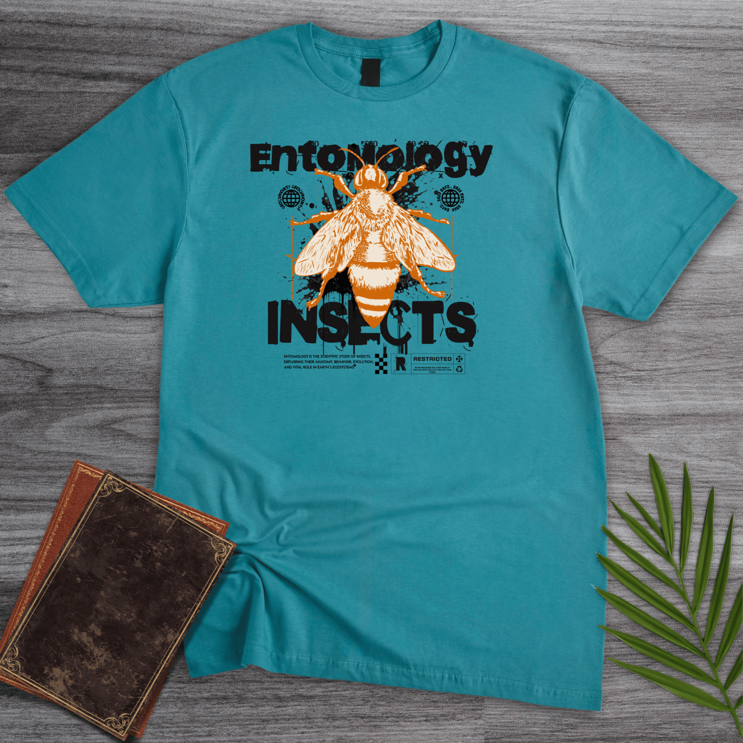 T-Shirt Tropical Blue / S Half of You Are Bugs T-Shirt