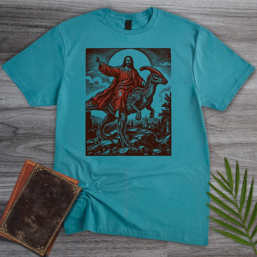 T-Shirt Tropical Blue / S He Has Prehistorically Risen T-Shirt
