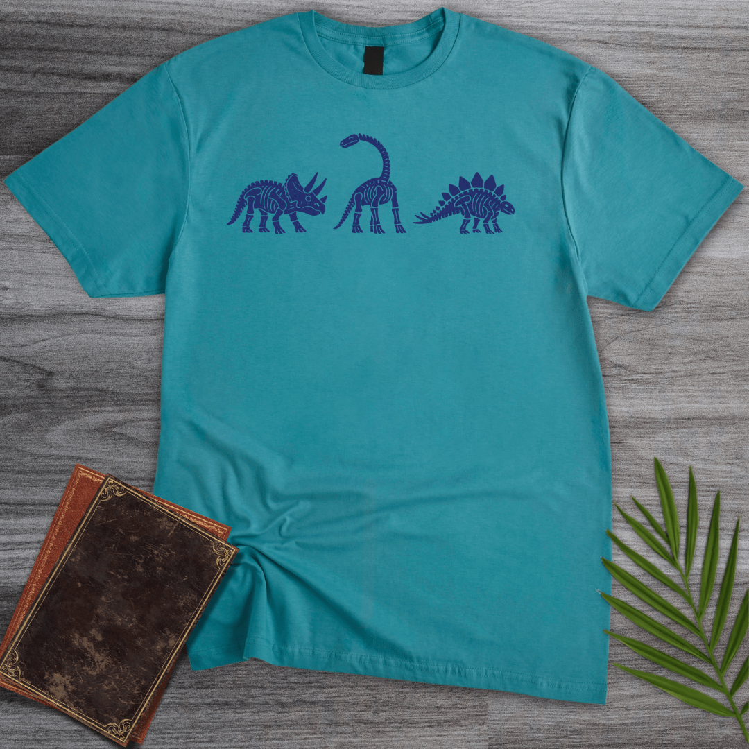 T-Shirt Tropical Blue / S Herbivorous Fossil Paintings T-Shirt