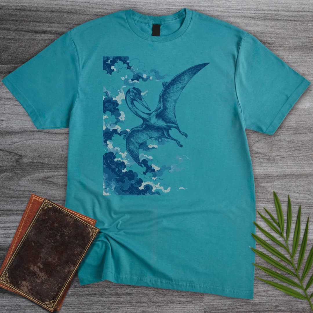 T-Shirt Tropical Blue / S Japanese Quetzalcoatlus Cloud T-Shirt
