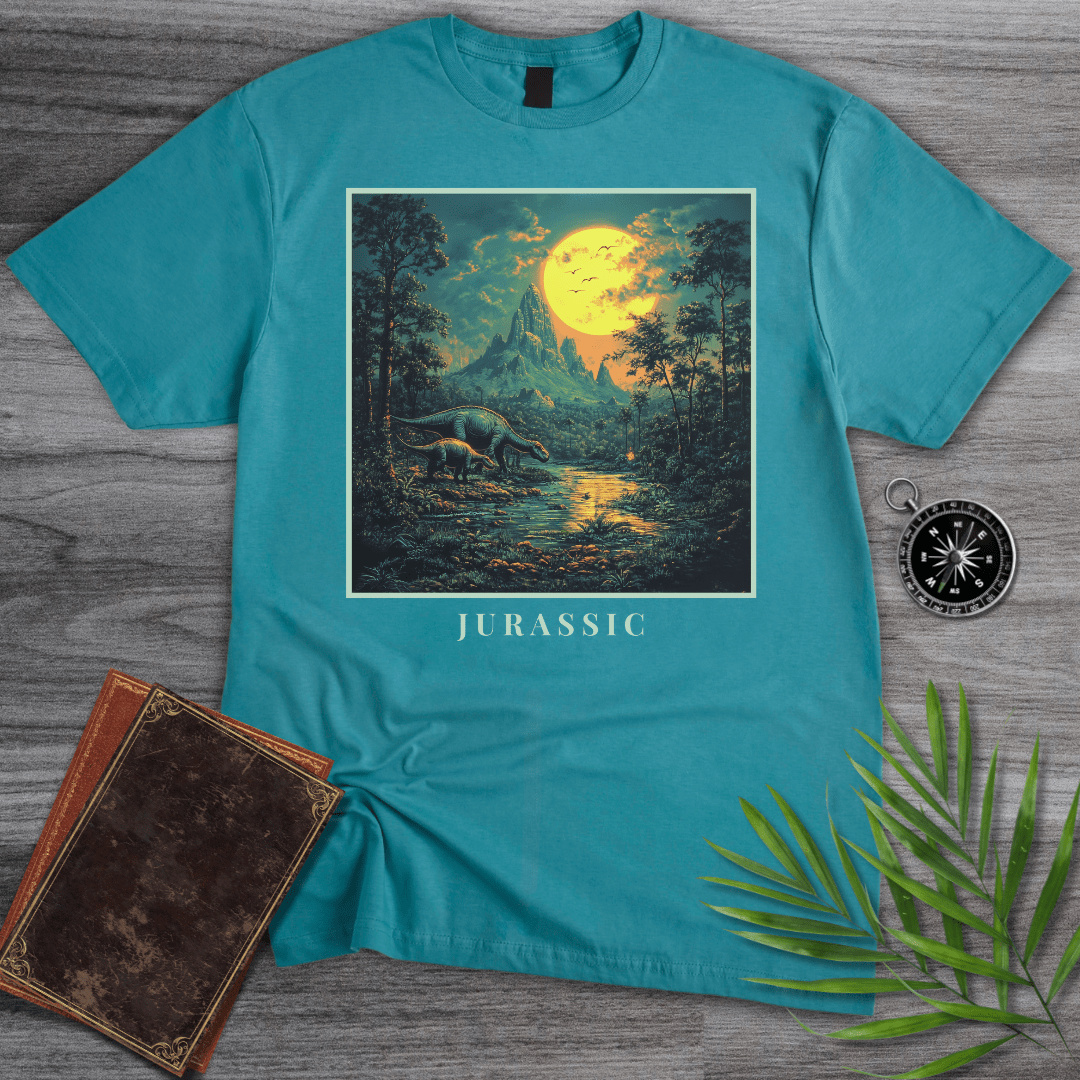 T-Shirt Tropical Blue / S Jurassic Environment Graphic T-Shirt