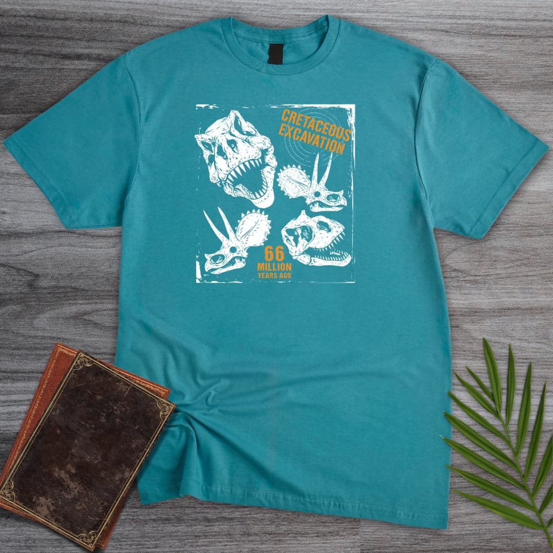 T-Shirt Tropical Blue / S Late Cretaceous Excavation T-Shirt